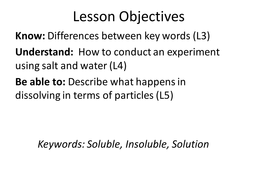 Solubility Introduction. by tayyabwahid - Teaching Resources - Tes
