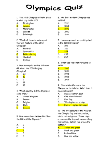 olympics-quiz-teaching-resources