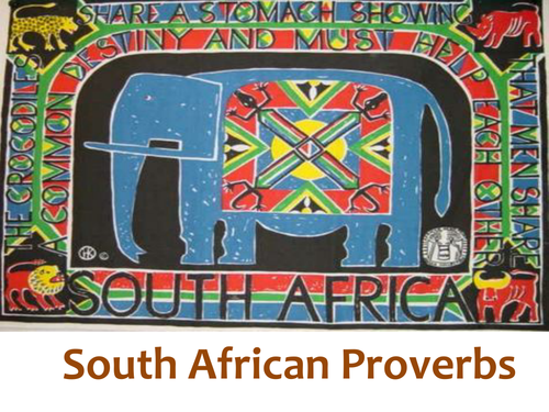 Proverbs from Ghana and South Africa | Teaching Resources