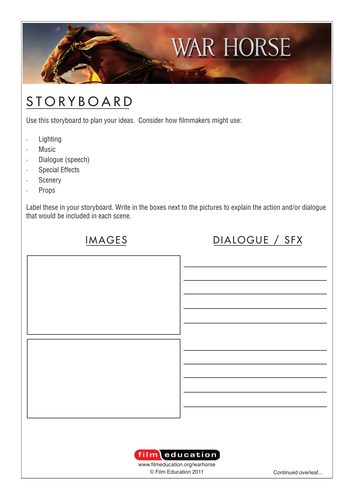 WAR HORSE: Teaching Resources | Teaching Resources