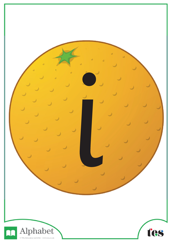The Letter I - Fruit Theme | Teaching Resources