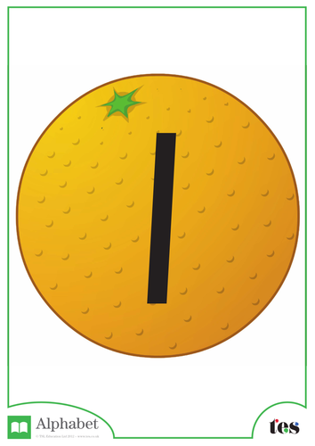 The Letter I - Fruit Theme | Teaching Resources