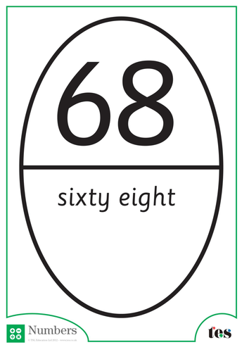 Rugby Ball Numbers – 66-70 | Teaching Resources