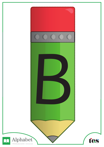 The Letter B - Pencil Theme | Teaching Resources