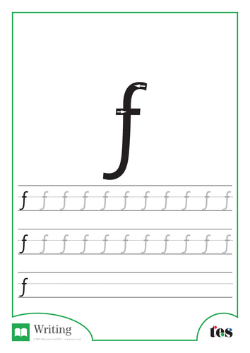 Letter Formation – The Letter F | Teaching Resources