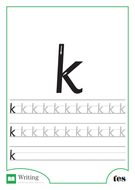 Letter Formation – The Letter K | Teaching Resources