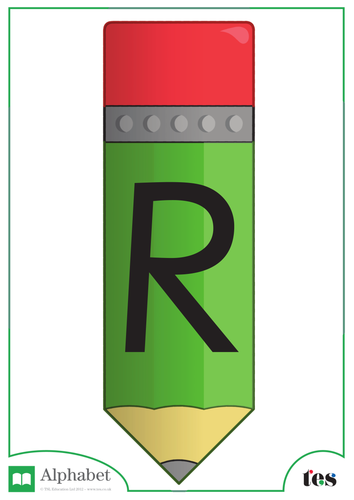 The Letter R - Pencil Theme | Teaching Resources