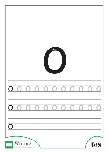 Letter Formation – The Letter O | Teaching Resources