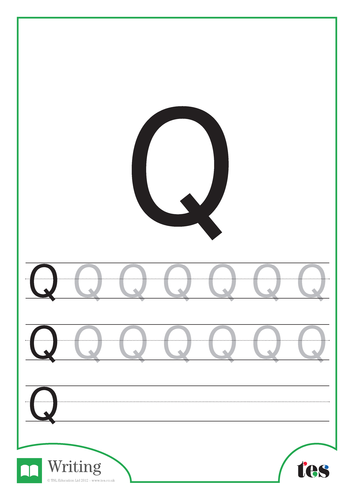 Letter Formation – The Letter Q | Teaching Resources