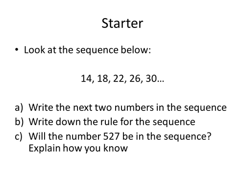 Sequences | Teaching Resources