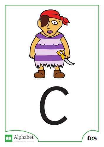 The Letter C - Pirate Theme | Teaching Resources