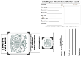 Teddy Bear Passport | Teaching Resources