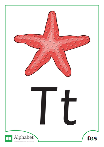 The Letter T - Seaside Theme | Teaching Resources