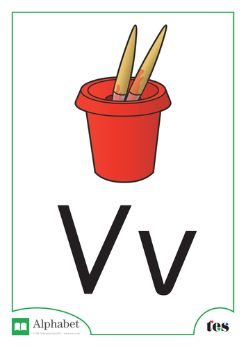 The Letter V - School Theme | Teaching Resources