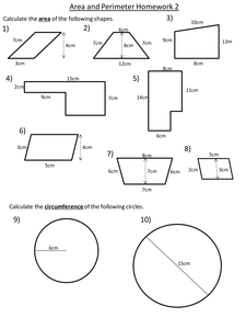 Perimeter worksheets image