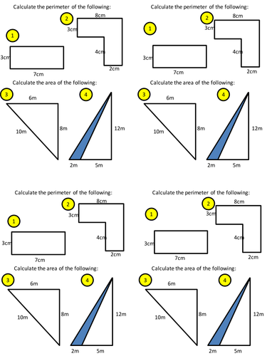 area and perimeter teaching resources