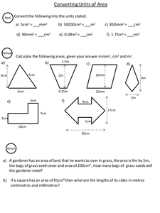 Converting units of area by dannytheref - UK Teaching Resources - TES