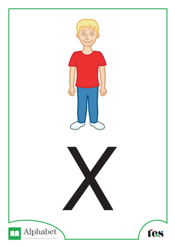 The Letter X - Child Theme | Teaching Resources