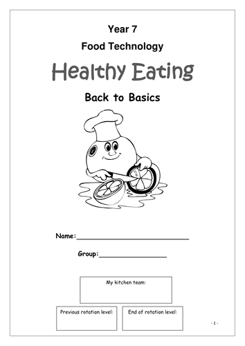 year 7 food technology booklet by ebexon87 teaching resources tes