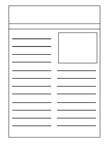 Newspaper Template | Teaching Resources