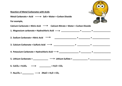 Reaction of Metal Carbonates with Acid worksheet.docx