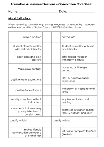 Formative Assessment - SEN & Access Arrangements by humansnotrobots ...