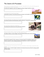 Seven Life Processes worksheet KS4 by pand | Teaching Resources