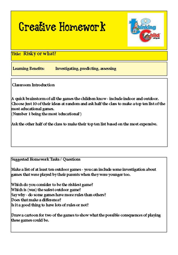 Create Your Own Activities And Creative Homework For Your Middle School