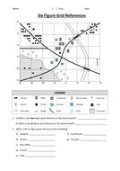 4 and 6 grid reference exercises teaching resources