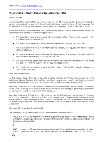 What is an iep uk image