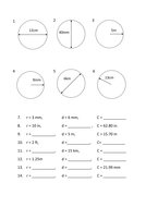 Circles Worksheet | Teaching Resources