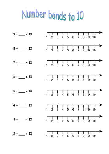 Number bonds to 10 | Teaching Resources
