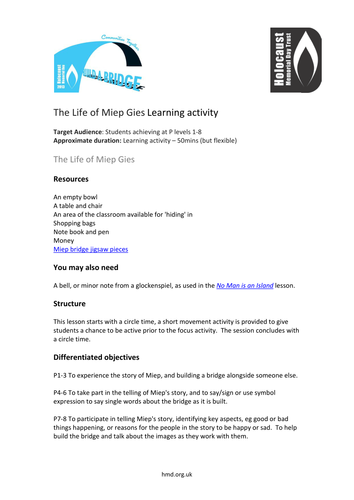 HMD 2013 - SEN Lesson Plan Meip Gies | Teaching Resources
