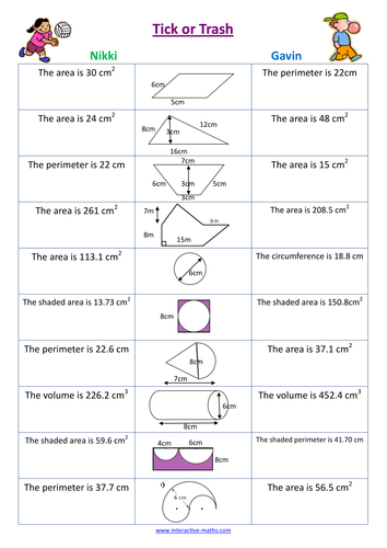 Areas and Volumes Tick or Trash.pdf