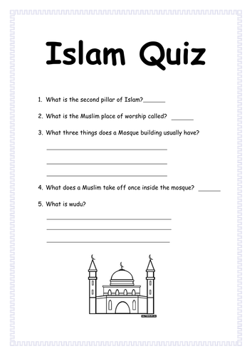 Islam Resources (quizes, worksheets, template) | Teaching Resources