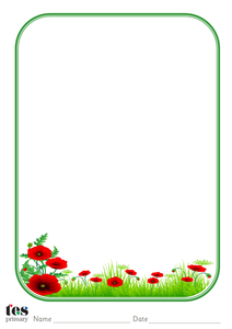 Poppy Themed Paper By Tes Primary - Uk Teaching Resources - Tes