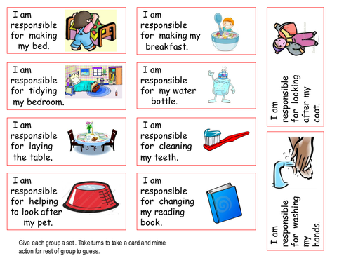 PSHE Responsibilities | Teaching Resources