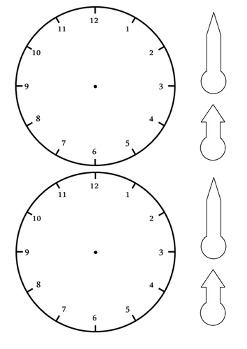 clock face template | Teaching Resources