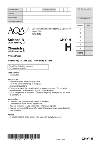 Exam papers for C1 and C2 AQA syllabus | Teaching Resources