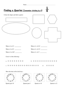 half quarter three quarters worksheets by nicolamiddleton uk teaching