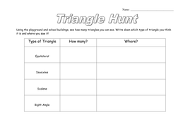 Different types of triangles (Curriculum Cymraeg) | Teaching Resources