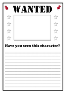 Wanted Poster Writing Frame | Teaching Resources