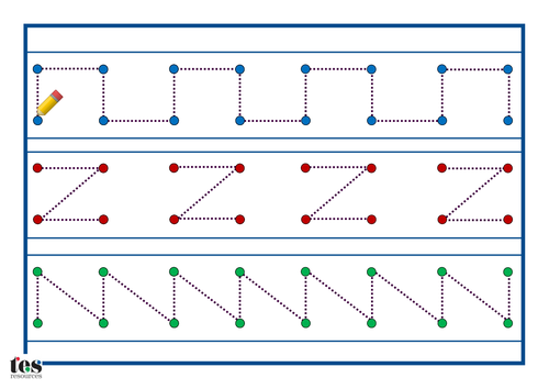 pencil skills pattern cards teaching resources