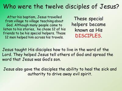 Who were the Twelve Disciples of Jesus? - Resources - TES