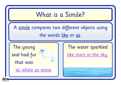 metaphor simile personification similes metaphors teaching examples tes visual cards resources different pdf simple english choose board