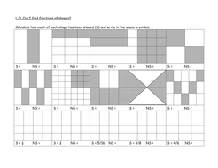Fraction of shapes | Teaching Resources
