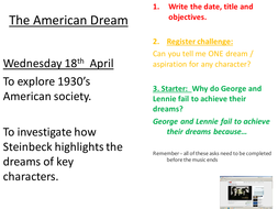 american dream and of mice and men