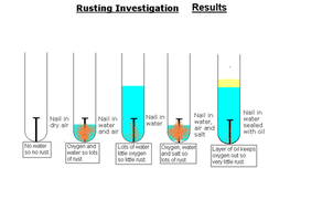 rusting experiment tes