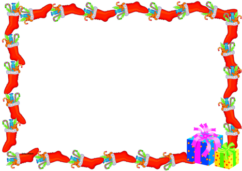 Christmas Themed Lined Paper and Pageborders
