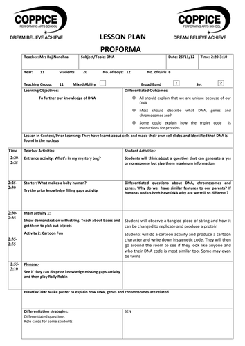 dna lesson | Teaching Resources